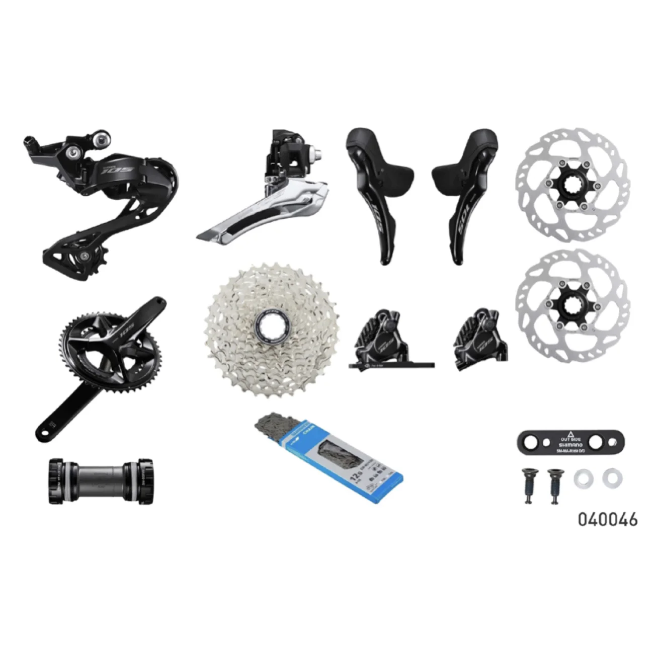 Grupo Ruta 105 R7120 Disco FC-50/34T CS-11/34T 12 Vel - Shimano