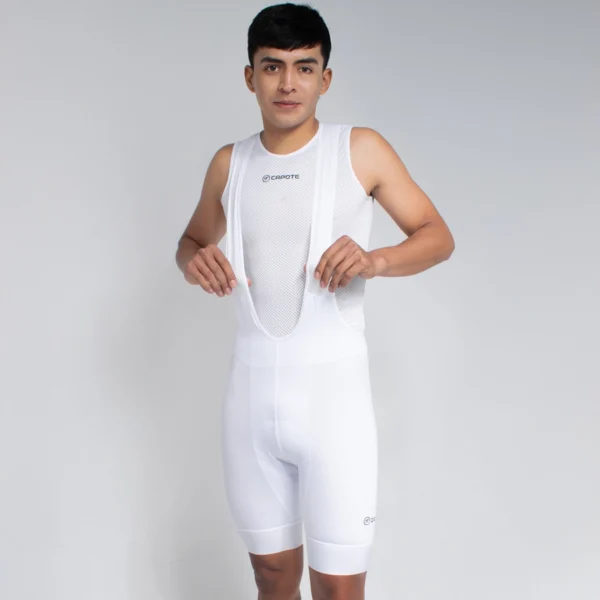 Licra Hombre Corta Premium Plus Blanca-Capote