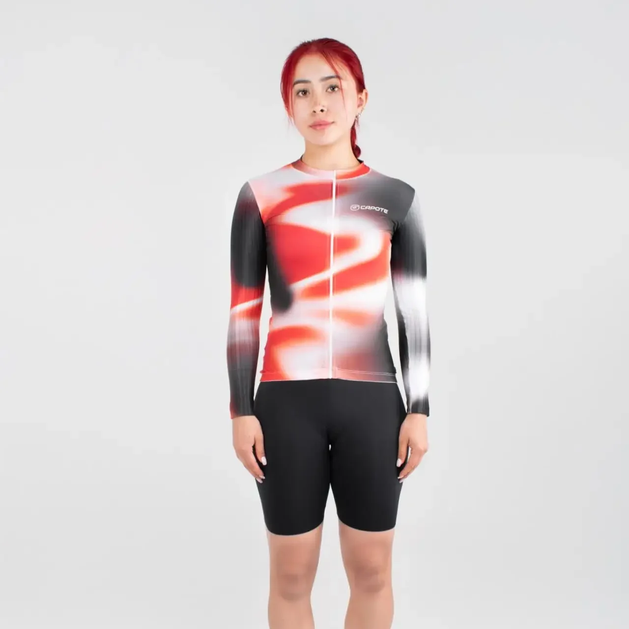Jersey de Ciclismo Inferno Manga Larga Mujer - Capote