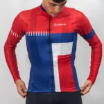 Jersey Unisex Manga Larga Light Rojo/Azul - Capote