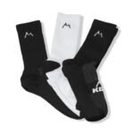 3PACK Medias deportivas ciclismo running - KOM-1 3PACK Medias deportivas ciclismo running Blancas/Negras - KOM