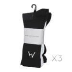 3PACK Medias deportivas ciclismo running - KOM-2 3PACK Medias deportivas ciclismo running Blancas/Negras - KOM