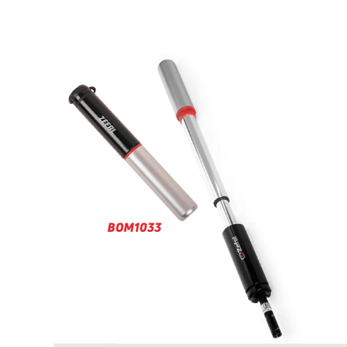 BOMBA ALUM. MINI AIR-PROFIL FC01 SILVER, CON MANGUERA - ZEFAL