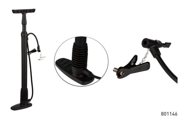 BOMBA DE PISO ZG-0010A PLASTICO NEGRO RASSINE