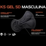 Badana Masculina K5/5D para ciclismo