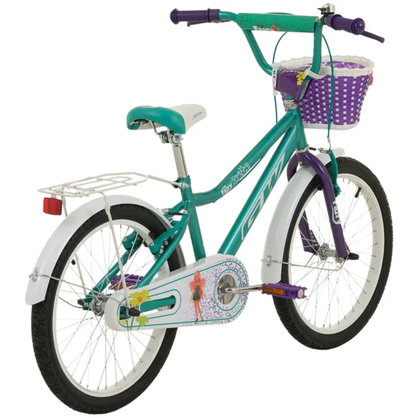 Bicicleta Infantil Niña 20" Fairy Azul Aguamarina/Morado - Gw