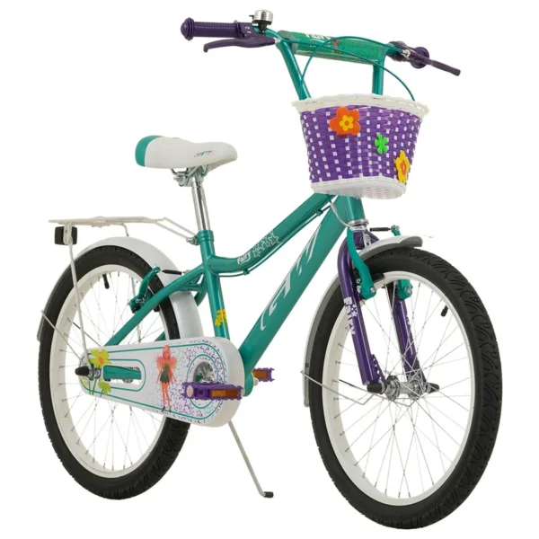 Bicicleta Infantil Niña 20" Fairy Azul Aguamarina/Morado - Gw