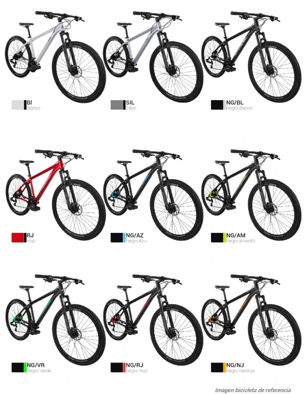 Bicicleta Mtb New Blaster X 29P 7 Vel. Fundas Internas Colores - On Trail