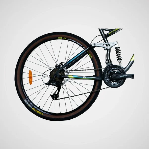 Bicicleta Mtb Rin 29" Doble Suspension Jazper Z1 8 vel Gris/Verde - Profit