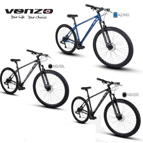 Bicicleta Mtb Rin 29" Ragnar 3x7 Vel Mecanica Colores - Venzo