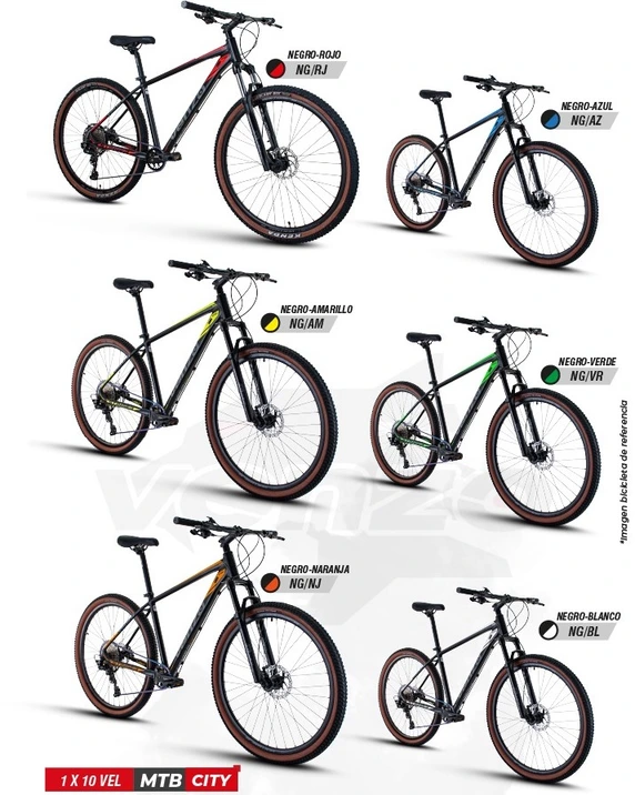 Bicicleta Mtb Rin 29" Stinger 1x10 Vel Hidráulica Colores Venzo