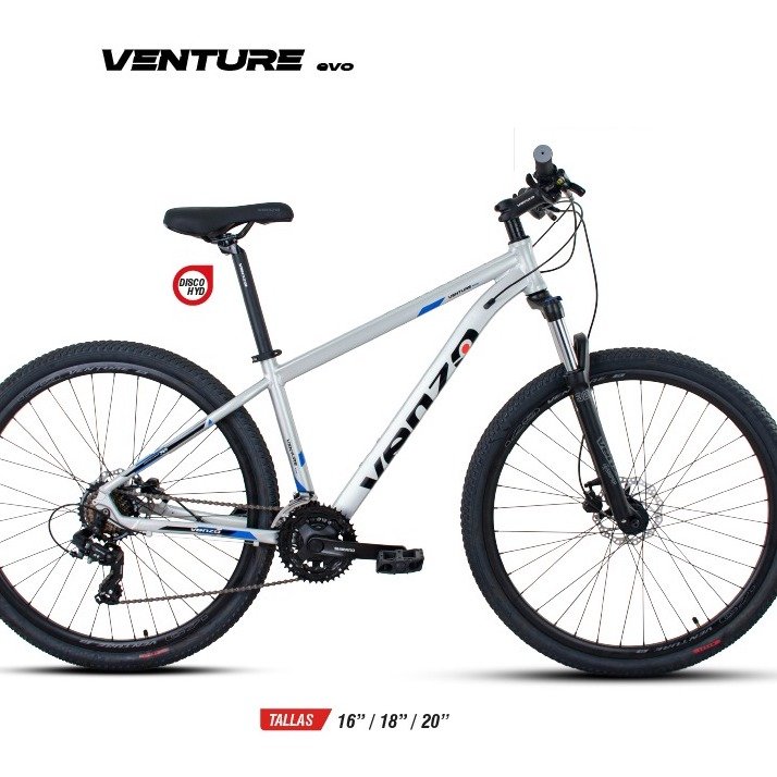 Bicicleta Mtb Rin 29" Venture Evo 3x7 Vel Hidráulica - Venzo