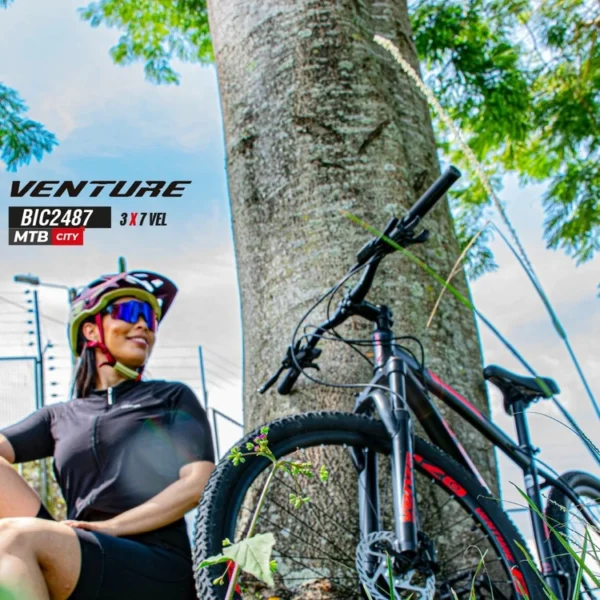Bicicleta Mtb Rin 29" Venture Mate 3x7 Vel Mecanica - Venzo