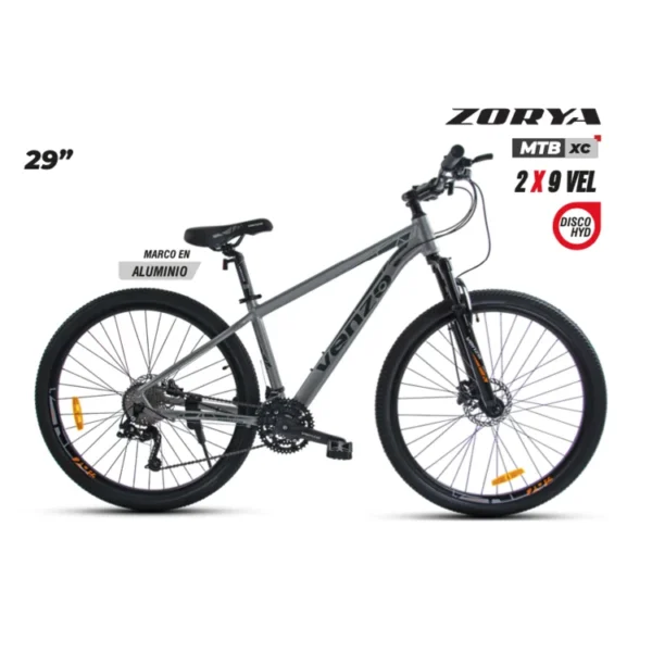 Bicicleta Mtb Rin 29" Zorya 2x9 Vel Hidráulica - Venzo