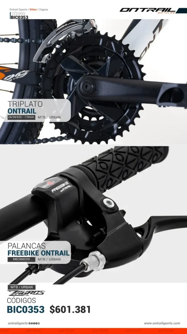 Bicicleta Mtb Zagros 29" 3x7 Vel.  - On Trail