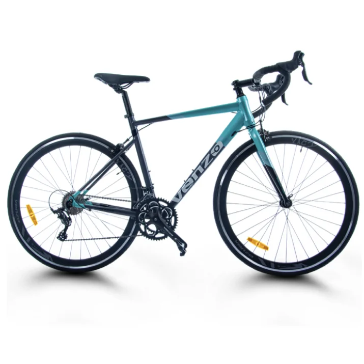 Bicicleta Ruta Eryz 2X9 Velocidades Sensah Azul Turqueza - Venzo
