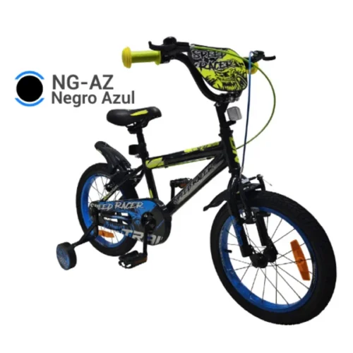 Bicicleta Speed Racer 16 Negro:Azul - On Trail Bicicleta Speed Racer 16" Negro/Azul - On Trail