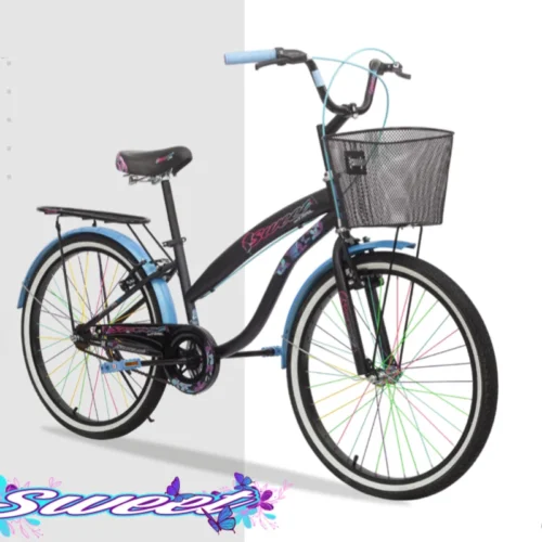 Bicicleta Sweet 24" C/Canasta y Parrilla - On Trail