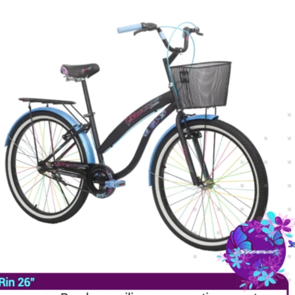 Bicicleta Sweet 26" C/Canasta y Parrilla - On Trail