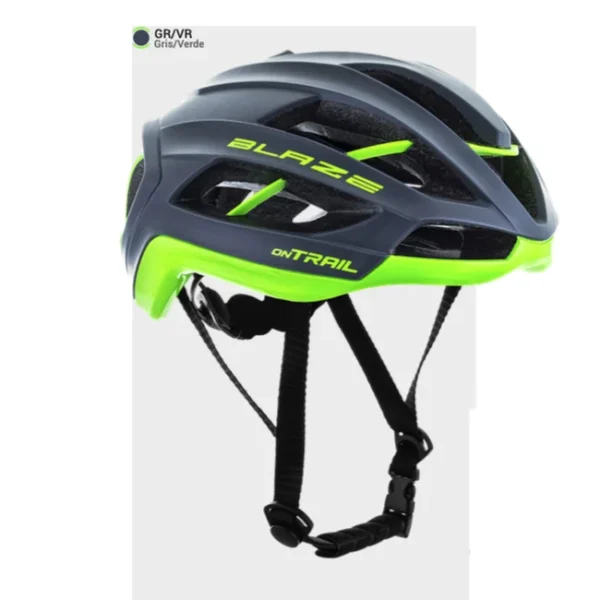 CASCO  BLAZE C/S GRIS/VERDE - ON TRAIL
