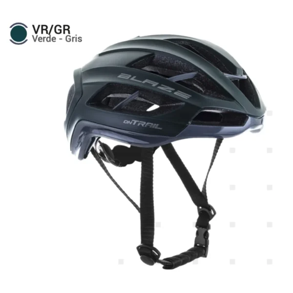 CASCO  BLAZE C/S VERDE/GRIS - ON TRAIL