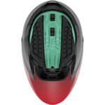 CASCO TRI/CONTRA RELOJ VOLANTE KC NEGRO/ROJO- LAZER