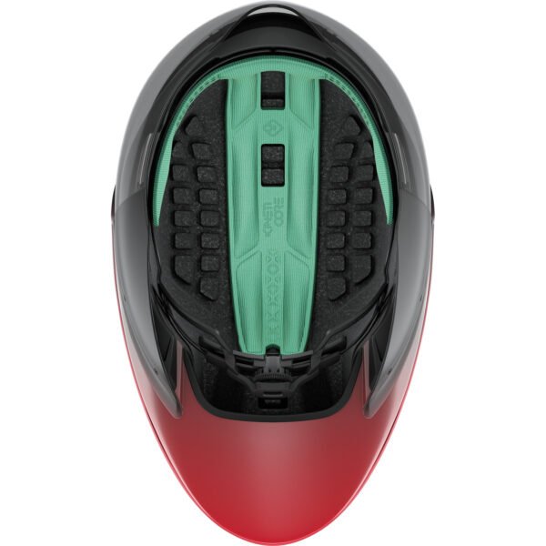 CASCO TRI/CONTRA RELOJ VOLANTE KC NEGRO/ROJO- LAZER