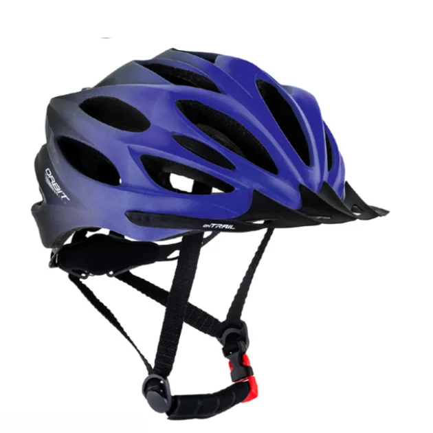 Casco Orbit C/Visera Negro/Azul - On trail