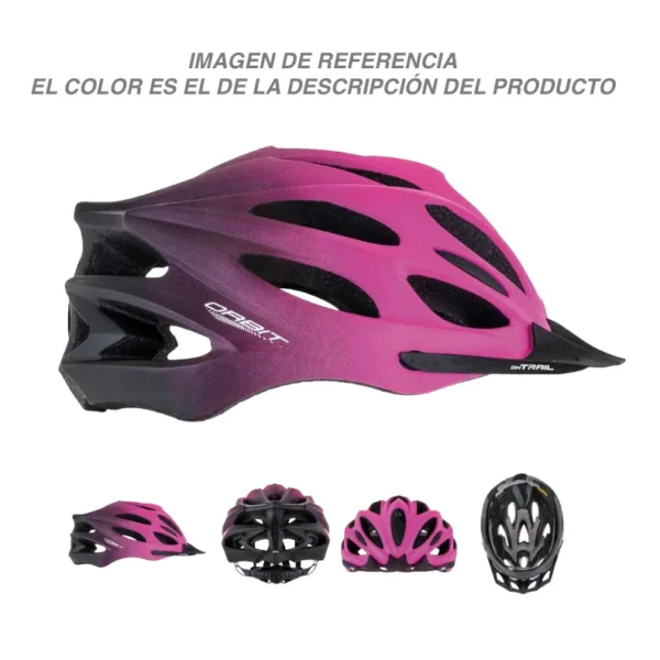 Casco Orbit C/Visera Negro/Azul - On trail