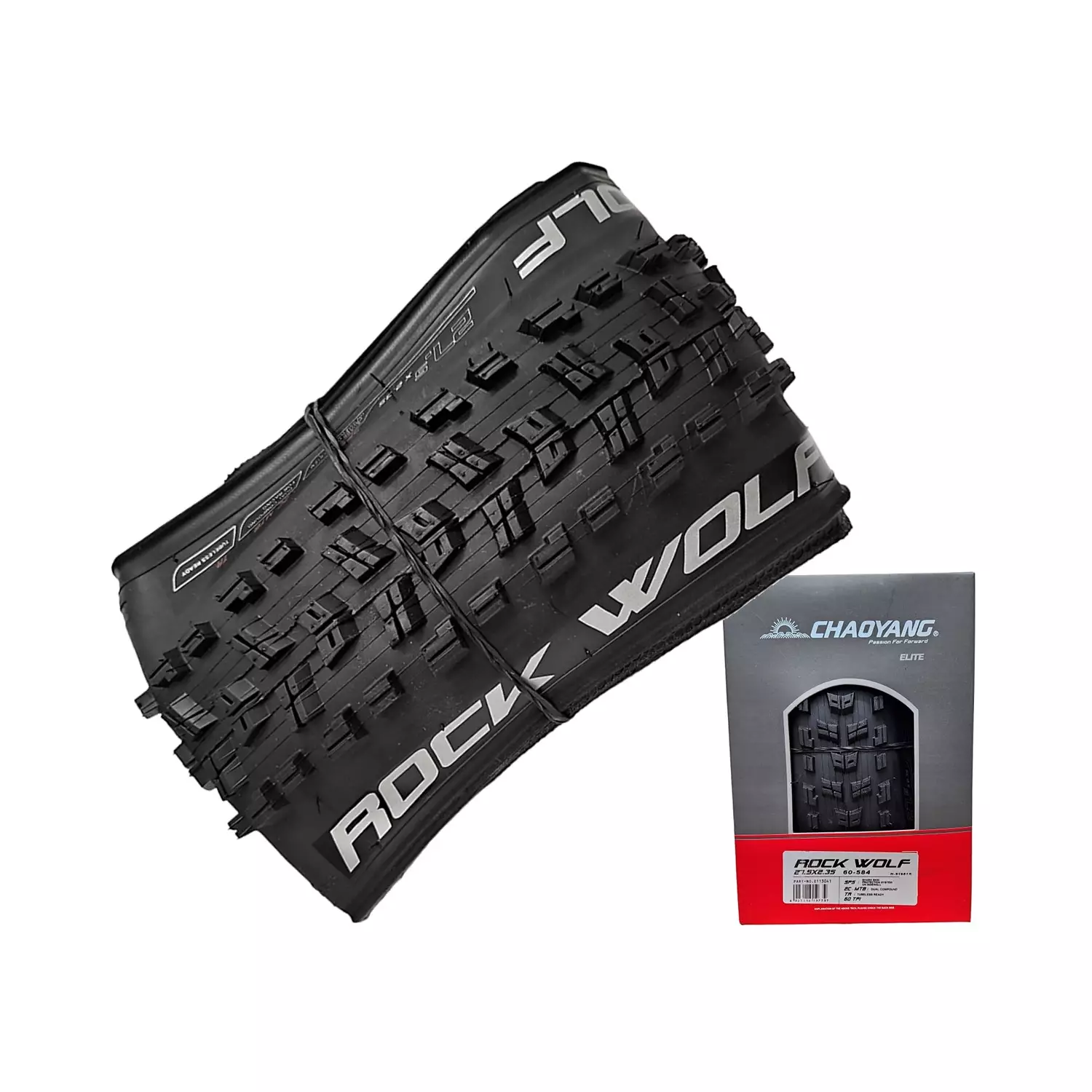 LLANTA MTB 29X2.35 H-5198 TR 60TPI ROCK WOLF PLEGABLE - CHAOYANG