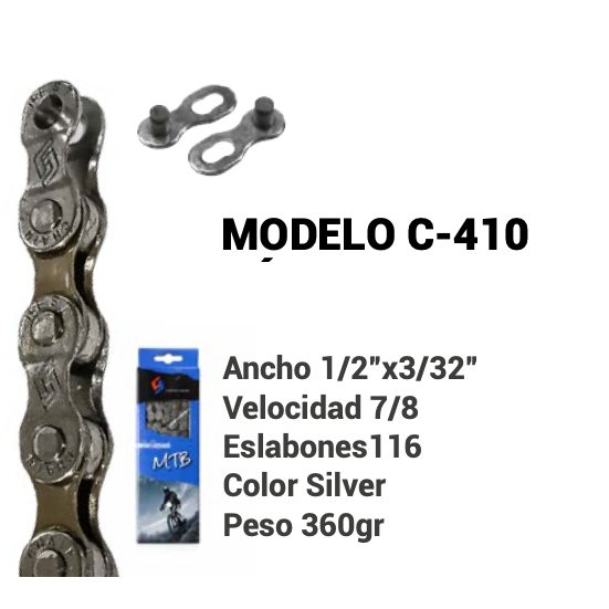 Cadenilla Cy-M70 1:2X3:32 X116E, 7:8V CY Cadenilla Cy-M70 1/2X3/32"X116E, 7/8V CY