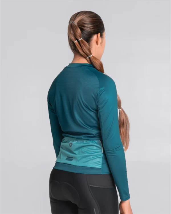 Camisa Manga Larga Mujer Dynamo Azul Jade - GW