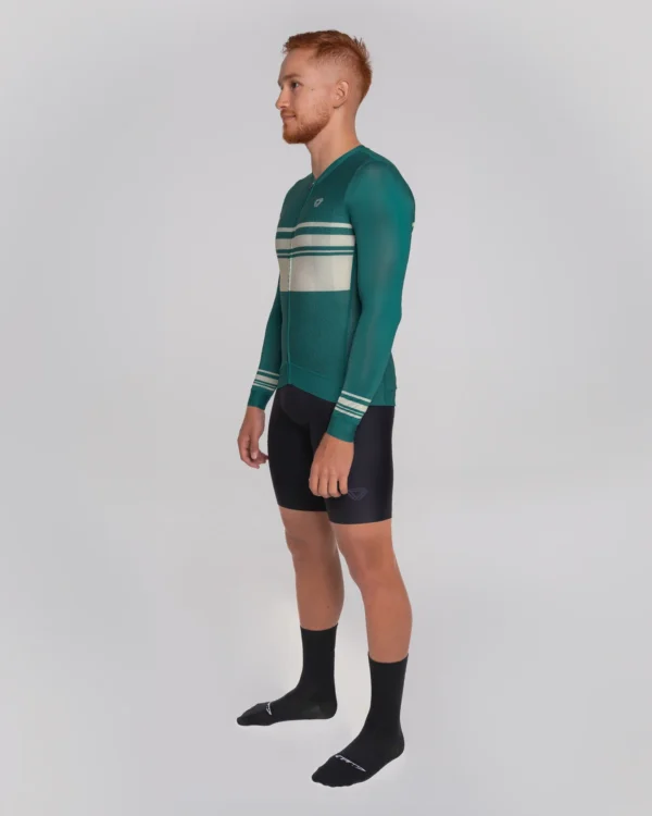 Camiseta Manga Larga Basic Azul Jade Gw