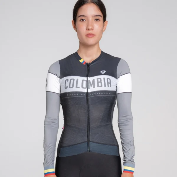 Camiseta Manga Larga Colombia Gris - GW