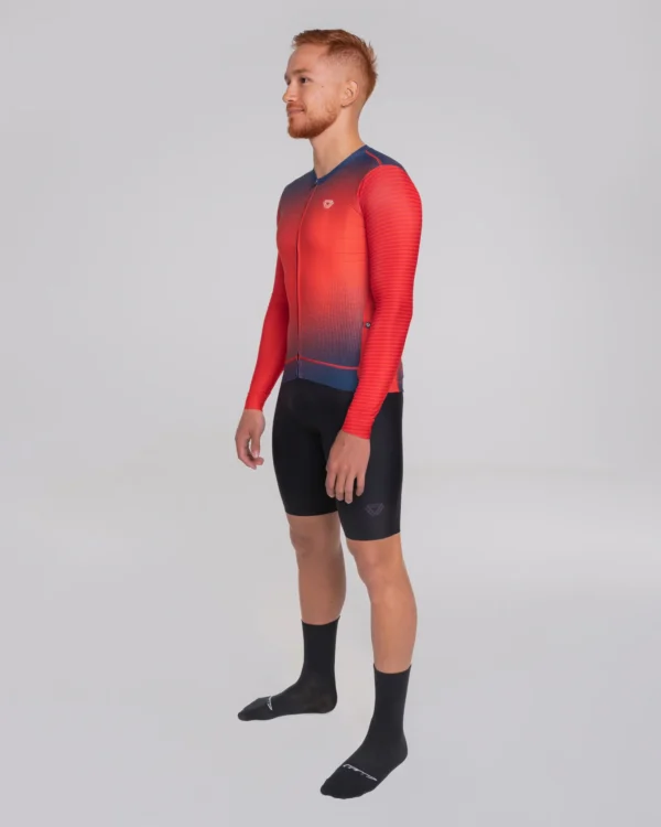 Camiseta Manga Larga Hombre Alta Visibilidad  Roja - GW