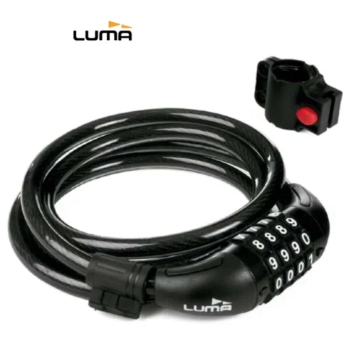 Candado  Match 12Mm X 185Cm Espiral Negro Clave - Luma