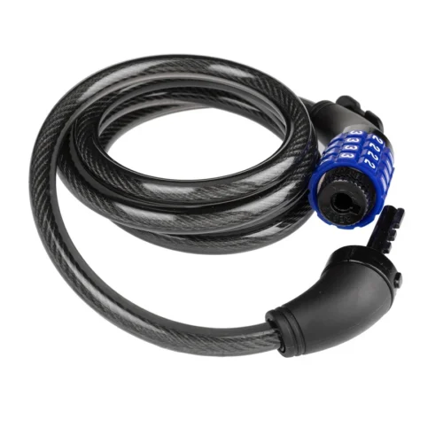Candado de clave Espiral 10X1500MM Negro - GW