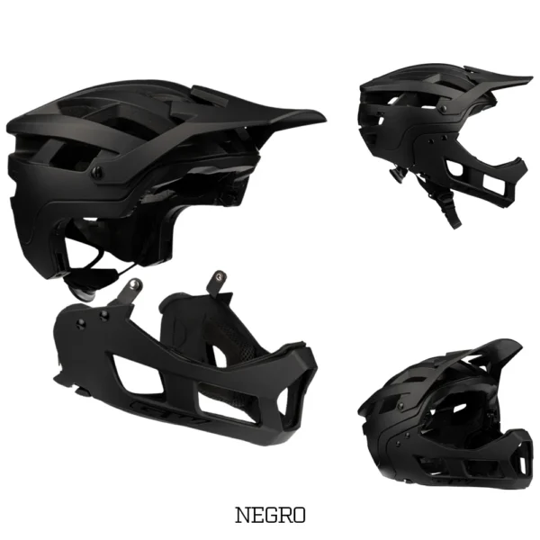 Casco Enduro Fullface Removible X2 Negro - GW