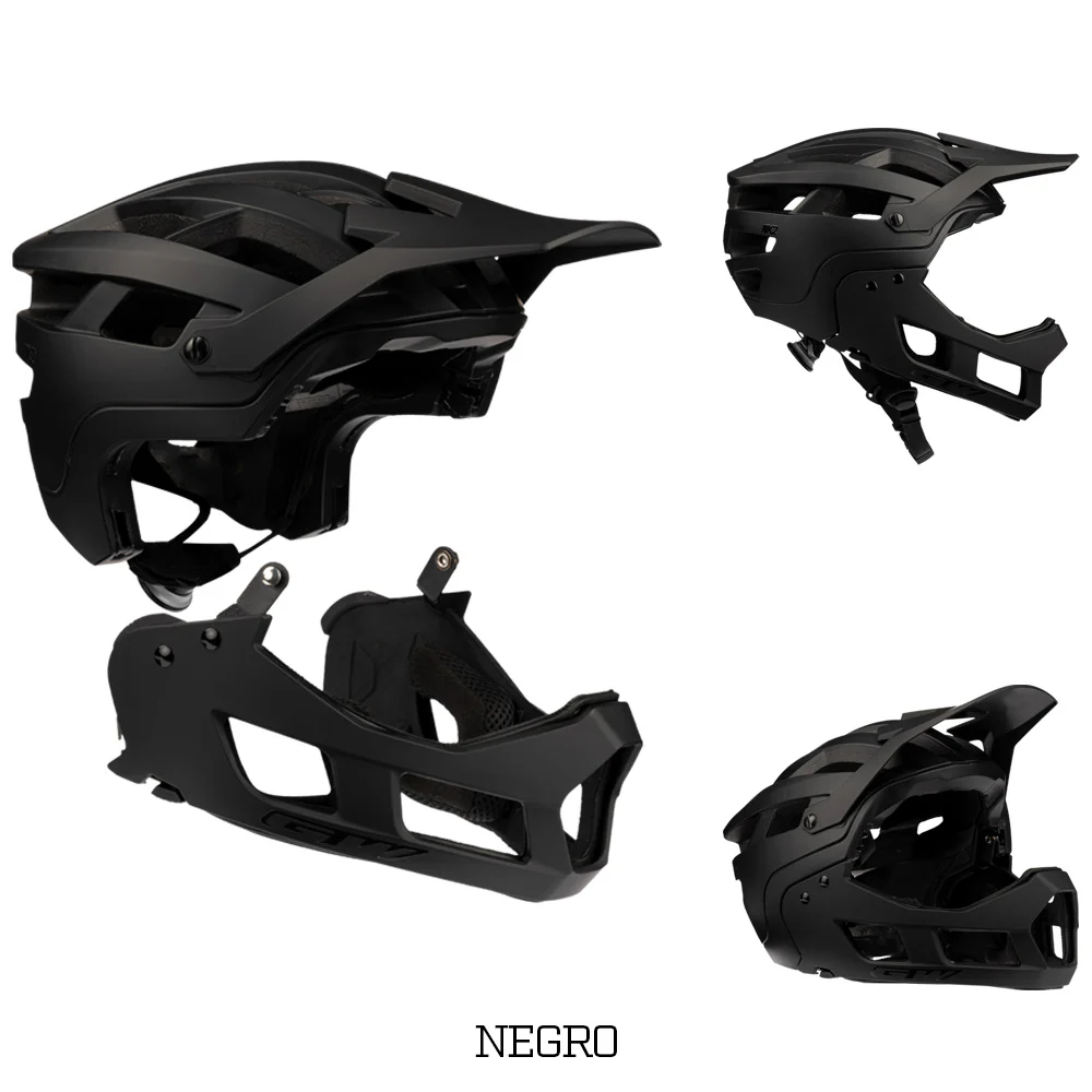 Casco Enduro Fullface Removible X2 Negro - GW