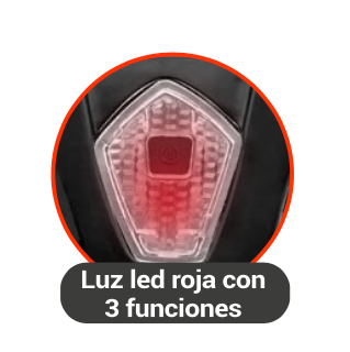 Casco Luxium Talla Única, C/Luz Trasera Blanco On Trail
