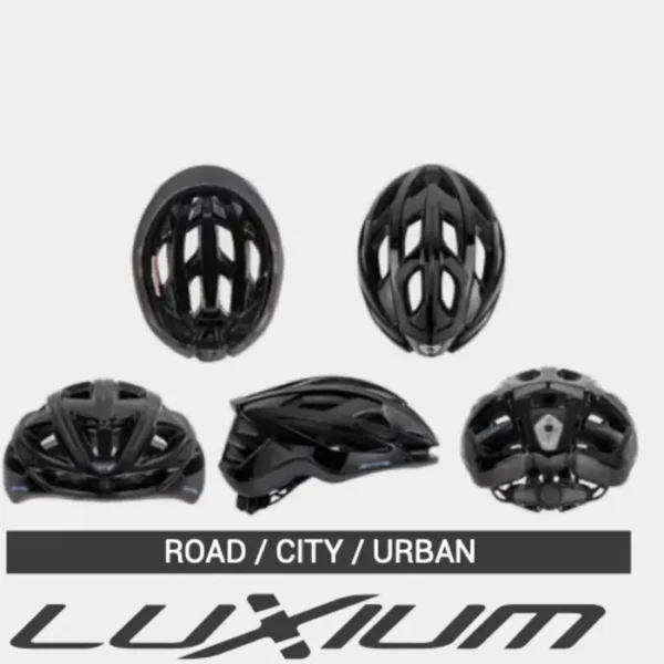 Casco Luxium Talla Única, C/Luz Trasera Blanco On Trail