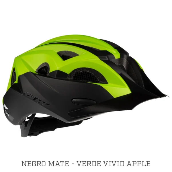 Casco MTB M7 Negro/Verde - GW