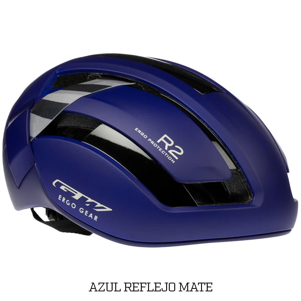 Casco R2 Ruta Azul Reflejo Mate - Gw
