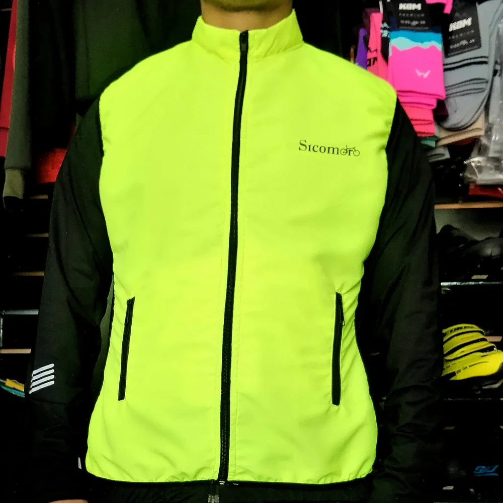 Chaleco Rompevientos Pro Unisex Verde Neon - Sicomoro