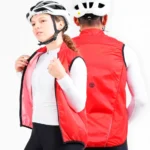 Chaleco de Ciclismo Rompevientos Unisex Rojo High force
