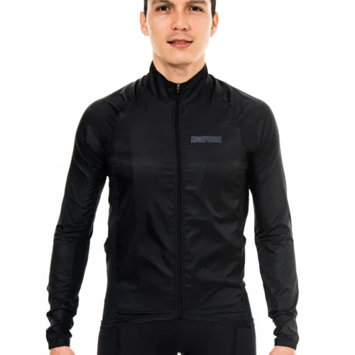 Chaqueta Cortaviento  Semi Impermeable Negra - High Force