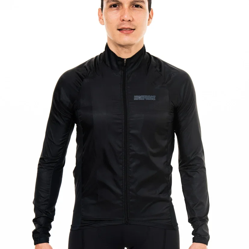 Chaqueta Cortaviento Semi Impermeable - High Force-2 Chaqueta Cortaviento Semi Impermeable Negra - High Force