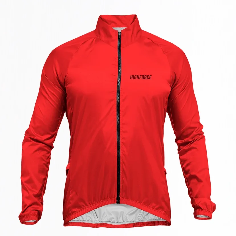 Chaqueta Cortaviento Unisex Roja - High Force