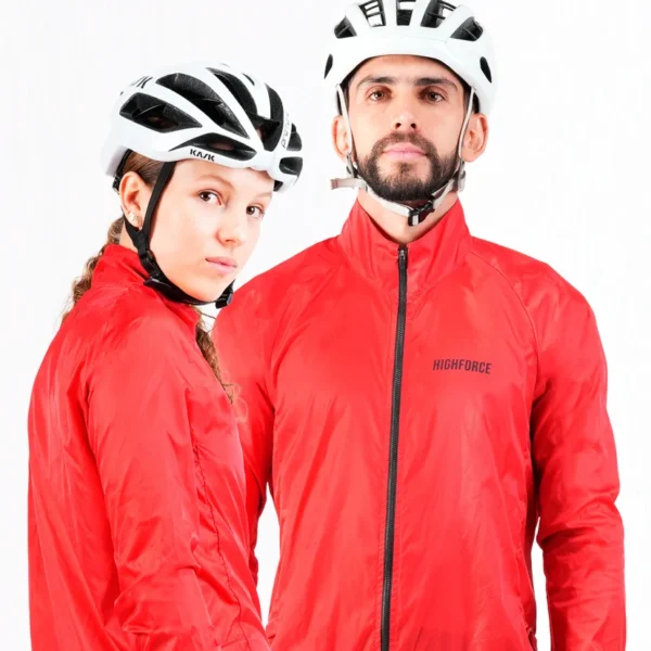 Chaqueta Cortaviento Unisex Roja - High Force