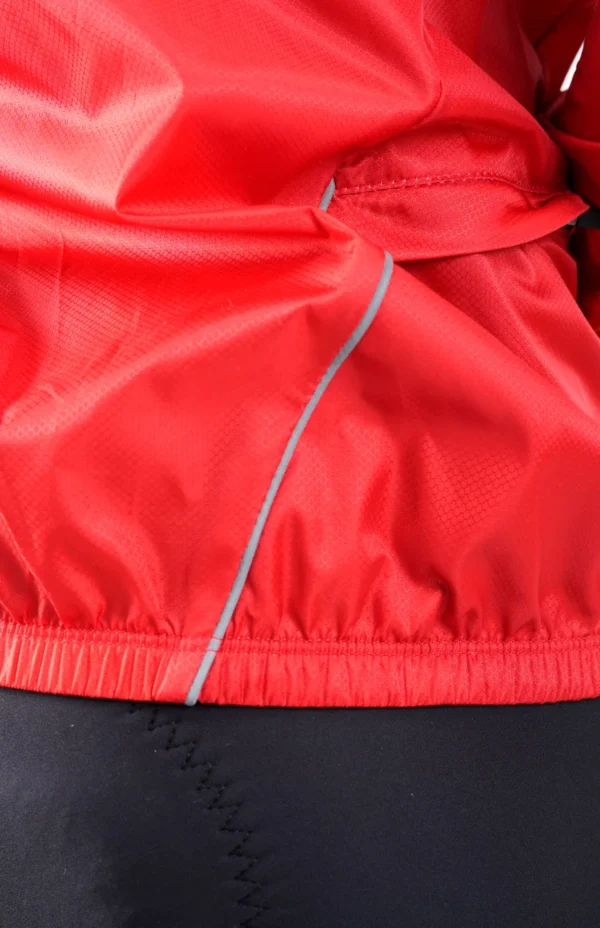 Chaqueta Cortaviento Unisex Roja - High Force